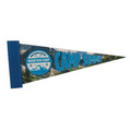 Premium Felt Strip Pennant (4"x10") Four Color Process Imprint